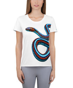 Athletic T-shirt inspired by San Francisco Garter Snake